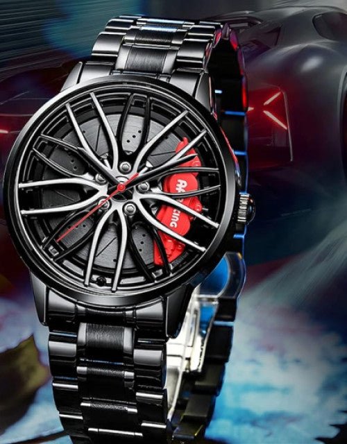 Men Watch Car Wheel Hub Dial 3D Waterproof Sports Watch - VoltX MarketMen Watch Car Wheel Hub Dial 3D Waterproof Sports WatchSpeakersVoltX MarketDropdashW613_Whe1. Men Watch Car Wheel Hub Dial 3D Waterproof Sports Watch5522