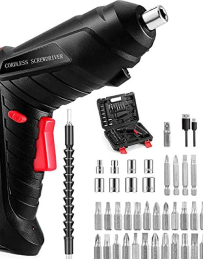 Electric Screwdriver Set, 47 in 1 Rechargeable and Rotatable Cordless Electric Cordless Screwdriver Drill - VoltX MarketElectric Screwdriver Set, 47 in 1 Rechargeable and Rotatable Cordless Electric Cordless Screwdriver DrillCar & Bike AccessoriesVoltX MarketDropdashScrewdriv1. Electric Screwdriver Set, 47 in 1 Rechargeable and Rotatable Cordless Electric Cordless Screwdriver Drill6511