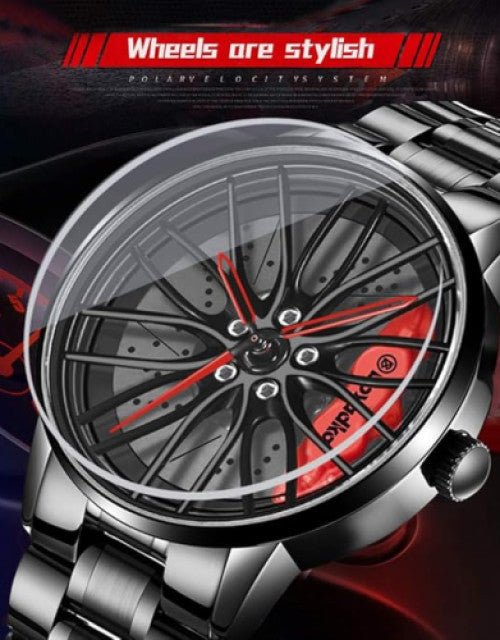 Men Watch Car Wheel Hub Dial 3D Waterproof Sports Watch - VoltX MarketMen Watch Car Wheel Hub Dial 3D Waterproof Sports WatchSpeakersVoltX MarketDropdashW570_Watch1. Men Watch Car Wheel Hub Dial 3D Waterproof Sports Watch5473