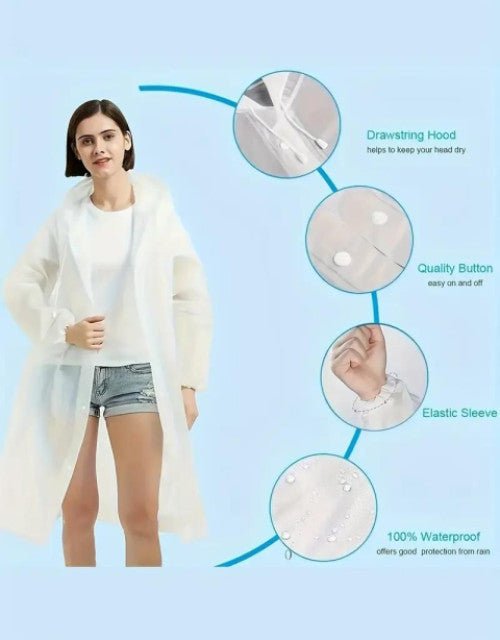 Unisex Hooded Button - Raincoat - Reusable for Adults - VoltX MarketUnisex Hooded Button - Raincoat - Reusable for AdultsCar & Bike AccessoriesVoltX MarketDropdashUnisex1. Unisex Hooded Button - Raincoat - Reusable for Adults6969