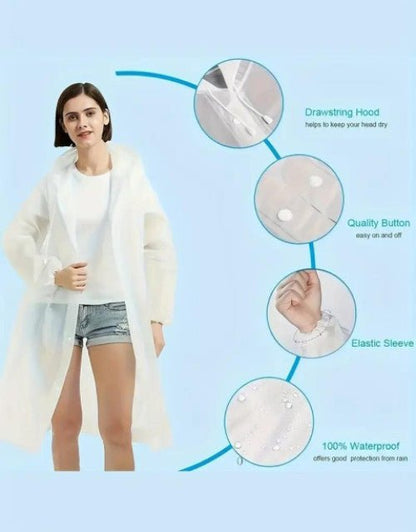Unisex Hooded Button - Raincoat - Reusable for Adults - VoltX MarketUnisex Hooded Button - Raincoat - Reusable for AdultsCar & Bike AccessoriesVoltX MarketDropdashUnisex1. Unisex Hooded Button - Raincoat - Reusable for Adults6969